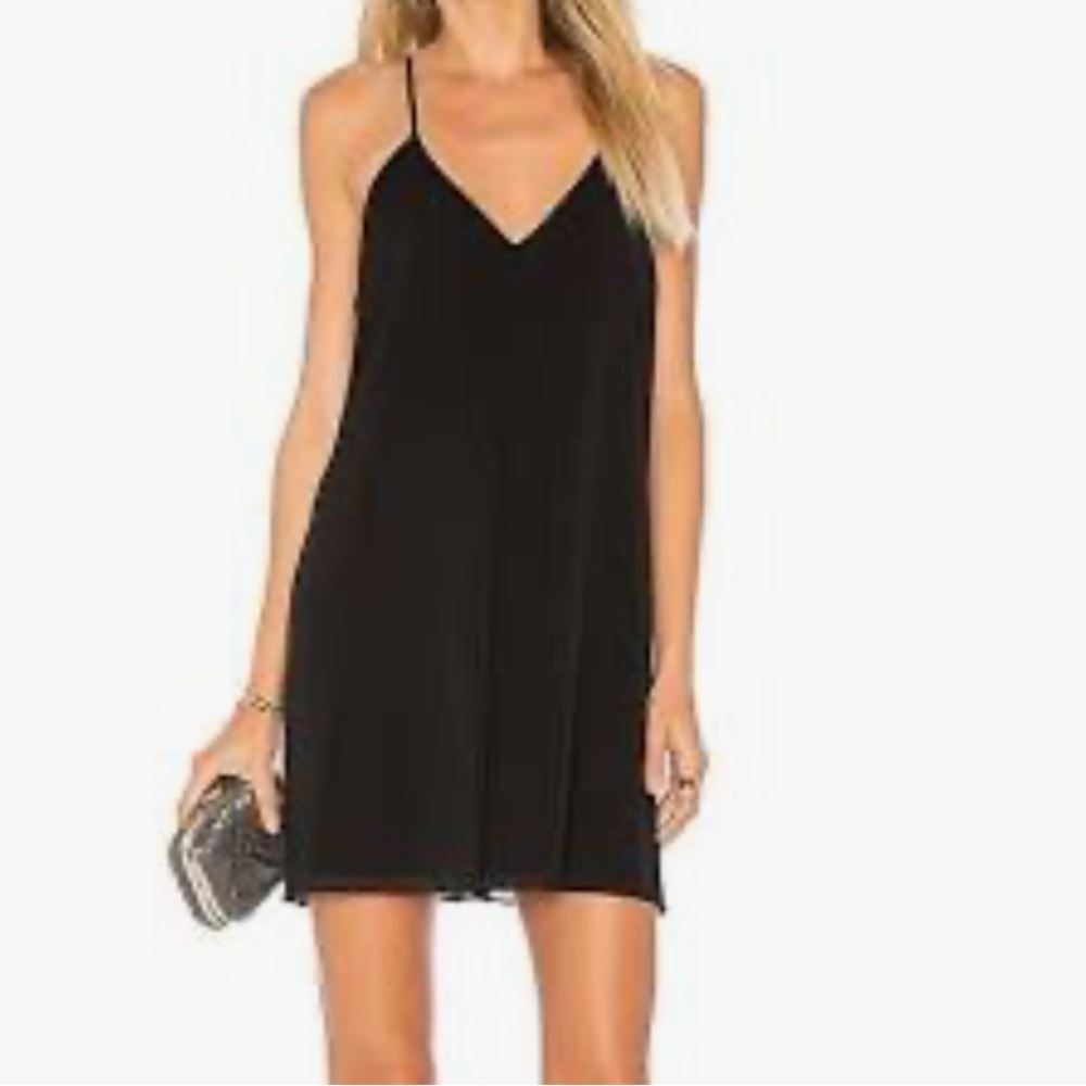 Alice + Olivia Black Fierra Mini Dress